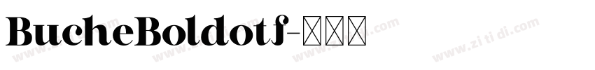 BucheBoldotf字体转换