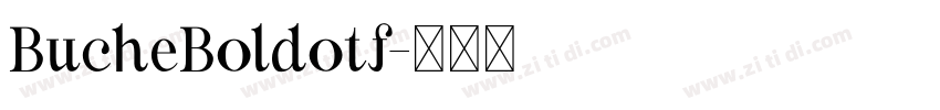 BucheBoldotf字体转换