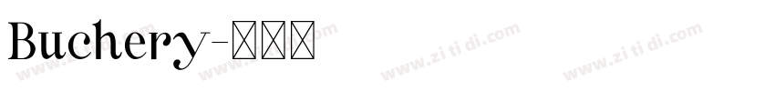 Buchery字体转换