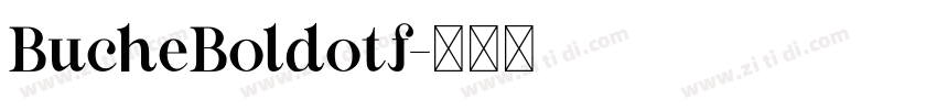 BucheBoldotf字体转换