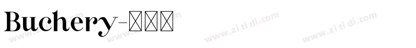 Buchery字体转换