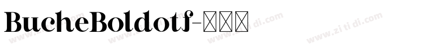 BucheBoldotf字体转换