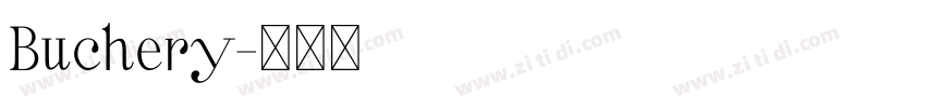 Buchery字体转换