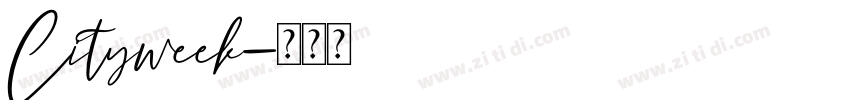 Cityweek字体转换
