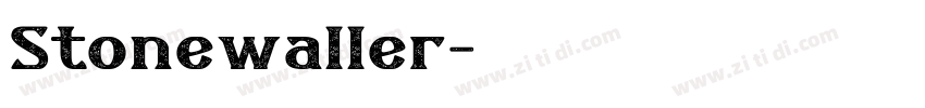 Stonewaller字体转换