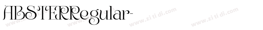 ABSTERRegular字体转换