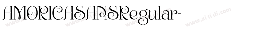 AMORICASANSRegular字体转换