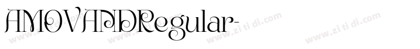 AMOVANDRegular字体转换 AMOVANDRegular字体转换