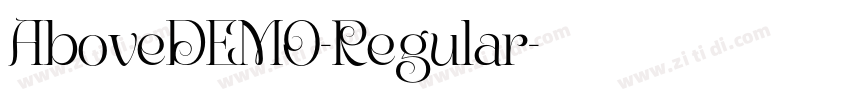AboveDEMO-Regular字体转换