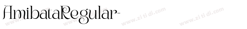 AmibataRegular字体转换