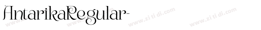 AntarikaRegular字体转换