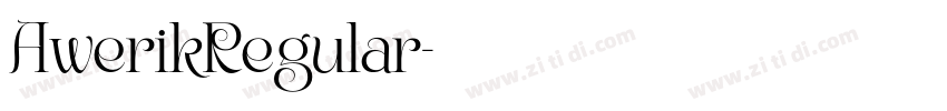 AwerikRegular字体转换 AwerikRegular字体转换