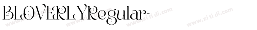 BLOVERLYRegular字体转换