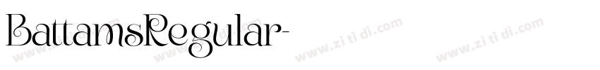 BattamsRegular字体转换