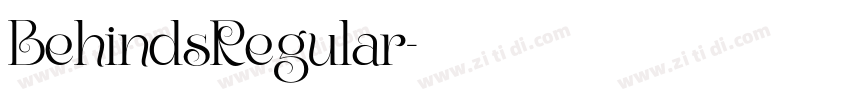 BehindsRegular字体转换 BehindsRegular字体转换