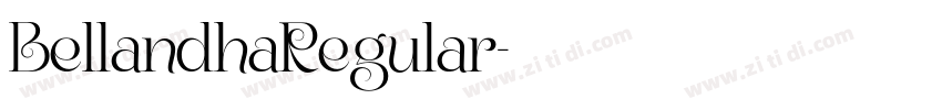 BellandhaRegular字体转换