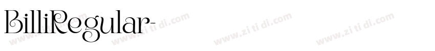 BilliRegular字体转换 BilliRegular字体转换