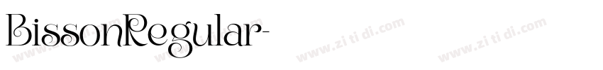 BissonRegular字体转换