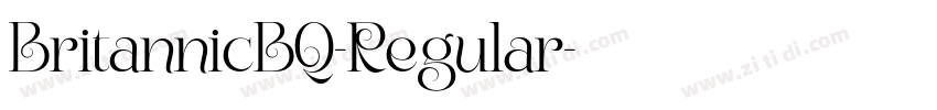 BritannicBQ-Regular字体转换