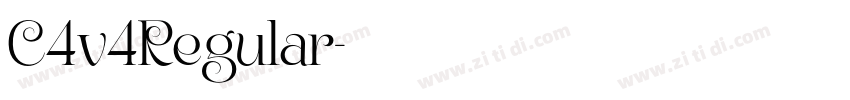 C4v4Regular字体转换