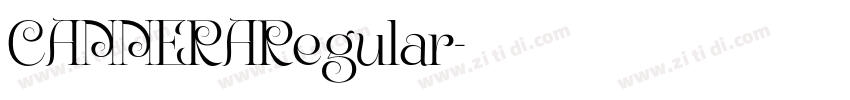 CANNERARegular字体转换