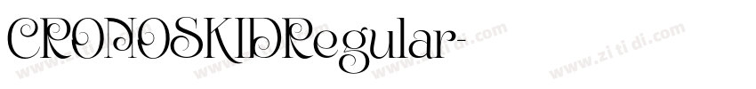 CRONOSKIDRegular字体转换