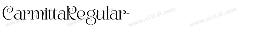CarmittaRegular字体转换