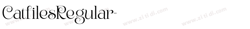 CatfilesRegular字体转换