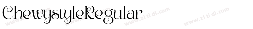 ChewystyleRegular字体转换