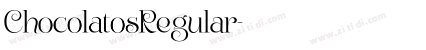 ChocolatosRegular字体转换 ChocolatosRegular字体转换