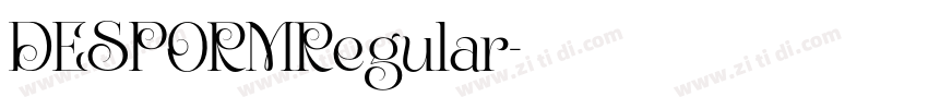 DESPORMRegular字体转换