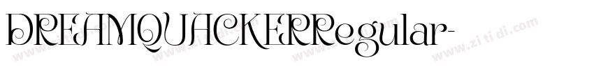 DREAMQUACKERRegular字体转换