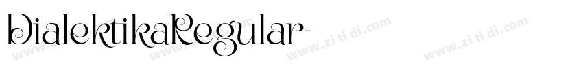 DialektikaRegular字体转换