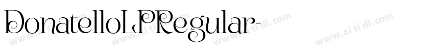 DonatelloLPRegular字体转换