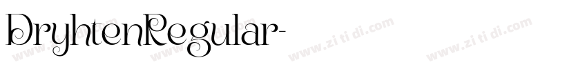 DryhtenRegular字体转换