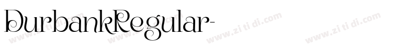 DurbankRegular字体转换