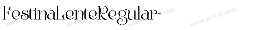 FestinaLenteRegular字体转换