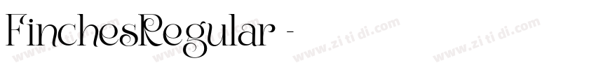 FinchesRegular◆字体转换
