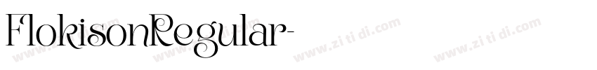 FlokisonRegular字体转换