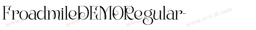 FroadmileDEMORegular字体转换
