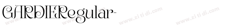 GARDIERegular字体转换