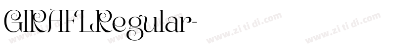 GIRAFLRegular字体转换 GIRAFLRegular字体转换
