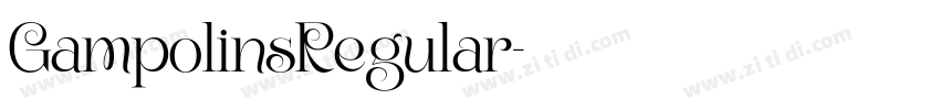 GampolinsRegular字体转换