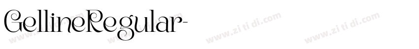 GellineRegular字体转换