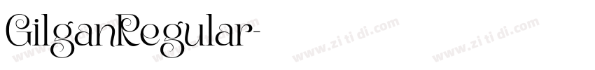 GilganRegular字体转换