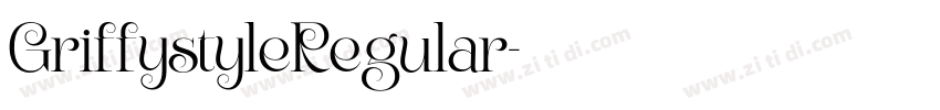 GriffystyleRegular字体转换