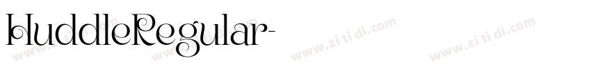 HuddleRegular字体转换