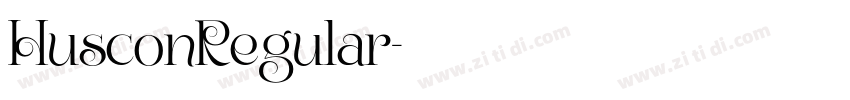 HusconRegular字体转换