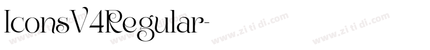 IconsV4Regular字体转换