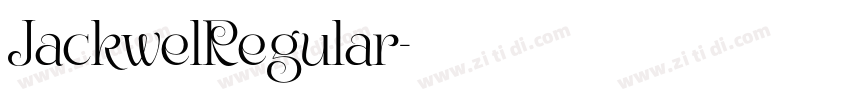 JackwelRegular字体转换